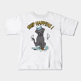 Ship Happens - Funny big dog Kids T-Shirt